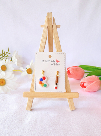 Back 2 School - Cercei Paint & Passion cu paletă de culori