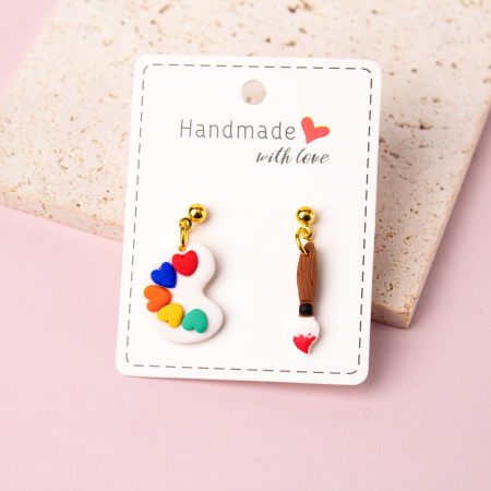 Back 2 School - Cercei Paint & Passion cu paletă de culori