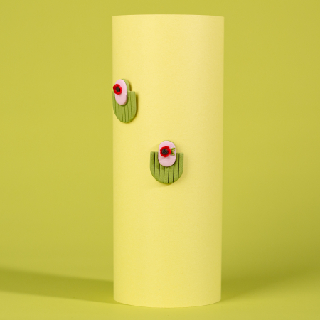 Primavara - Cercei cu accente florale verzi