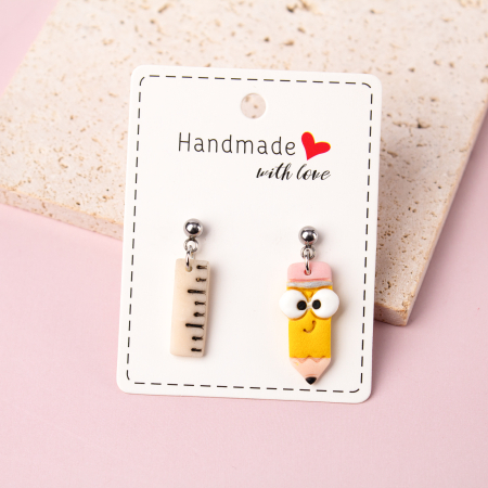 Back 2 School - Cercei Precision Pencil cu design jucăuș