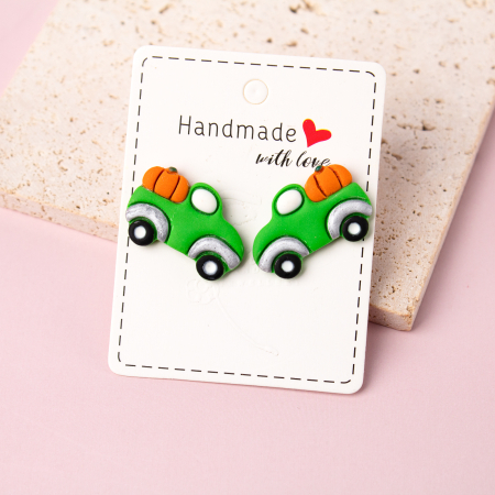 Autumn - Cercei verzi Pumpkin Express dubiță dovleac