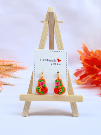 Autumn - Cercei cu dovleci model tomnatic