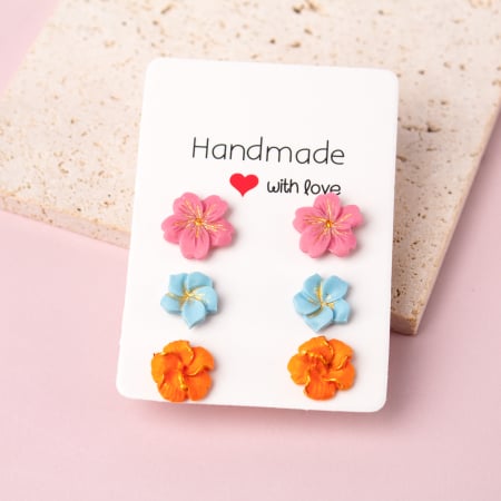 Cercei Studs - Cercei - Set Flori Exotice