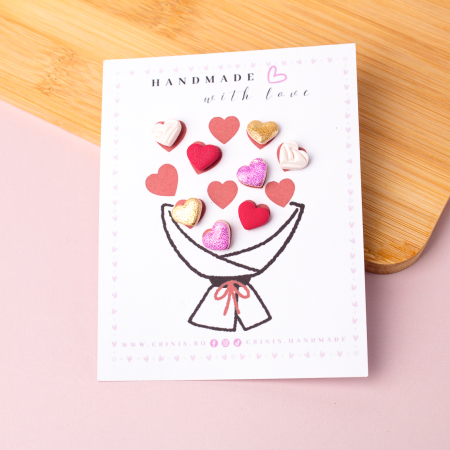 Tiny but Mighty - Cercei Inimi Multicolore, design vesel