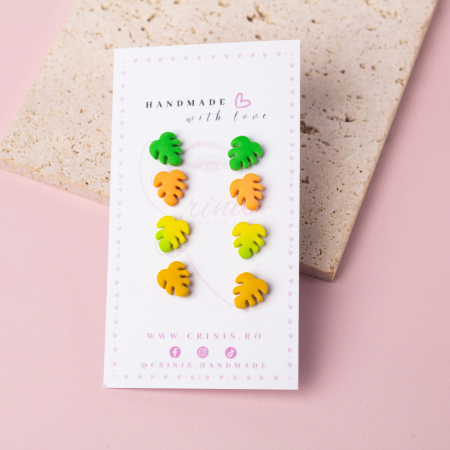 Cercei Studs - Cercei Mini Fallstera tropicali și colorați