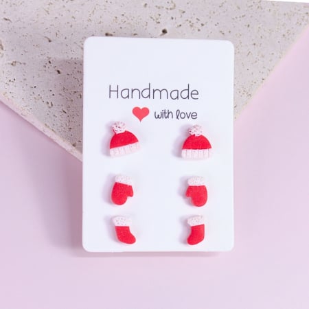 COLECTIE - Cercei - Set Mos Craciun