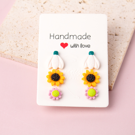 Tiny but Mighty - Cercei multicolori cu flori de primăvară