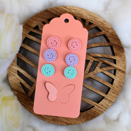 Cercei Studs - Cercei Smiley Face multicolori