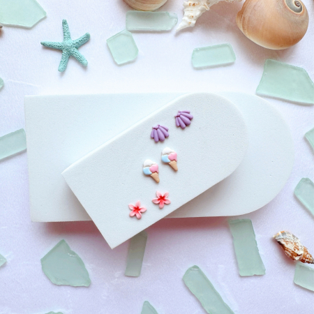 Cercei Studs - Cercei Summer Well cu simboluri maritime