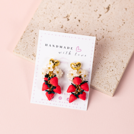 Fructe - Cercei - Strawberry Blossom