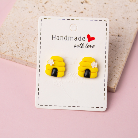 Primavara - Cercei Stup de Albine culoare galben