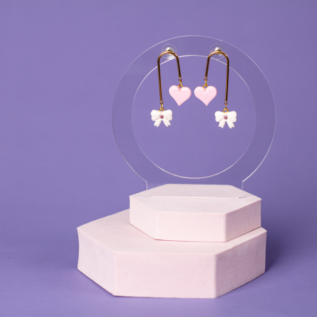 Cercei Lungi - Cercei Valentine's Elegance lungi roz