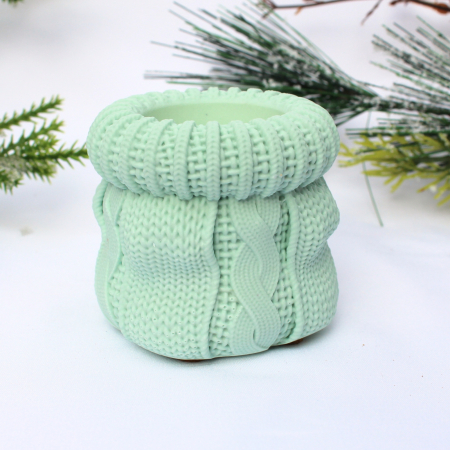 Lumanare Cozy Wine verde cu design elegant [3]