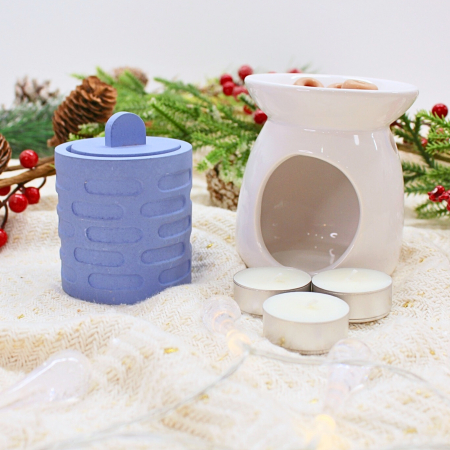 Set cadou aromat cu wax melts, suport ciment [2]
