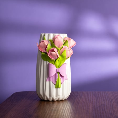 COLECTIE - Vaza cu Lalele - Rose Gold