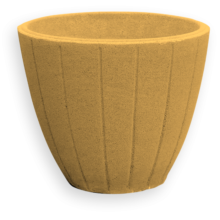 Ghiveci Diametru 60 cu Striatii Galben Negru Gri [2]
