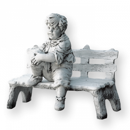 Mobilier Gradina si Decoratiuni - Baiat pe Bancuta