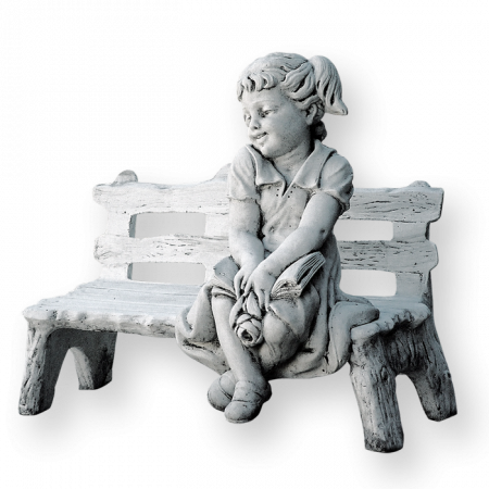 Mobilier Gradina si Decoratiuni - Fetita pe Bancuta