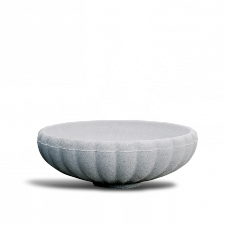 Vaza si Jardiniere Turnate - Ghiveci Flori Coupe Margarite D60 Galben Gri Negru