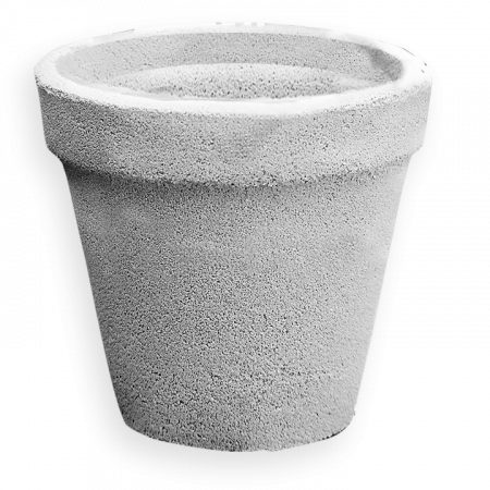 Vaza si Jardiniere Turnate - Ghiveci Flori Dimatreu 29 cm Galben Negru Gri