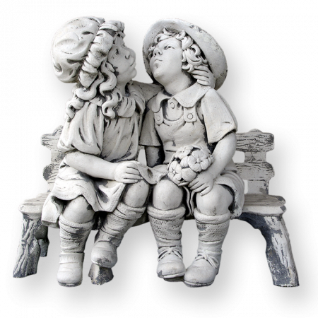 Mobilier Gradina si Decoratiuni - Ornament Copii pe Bancuta