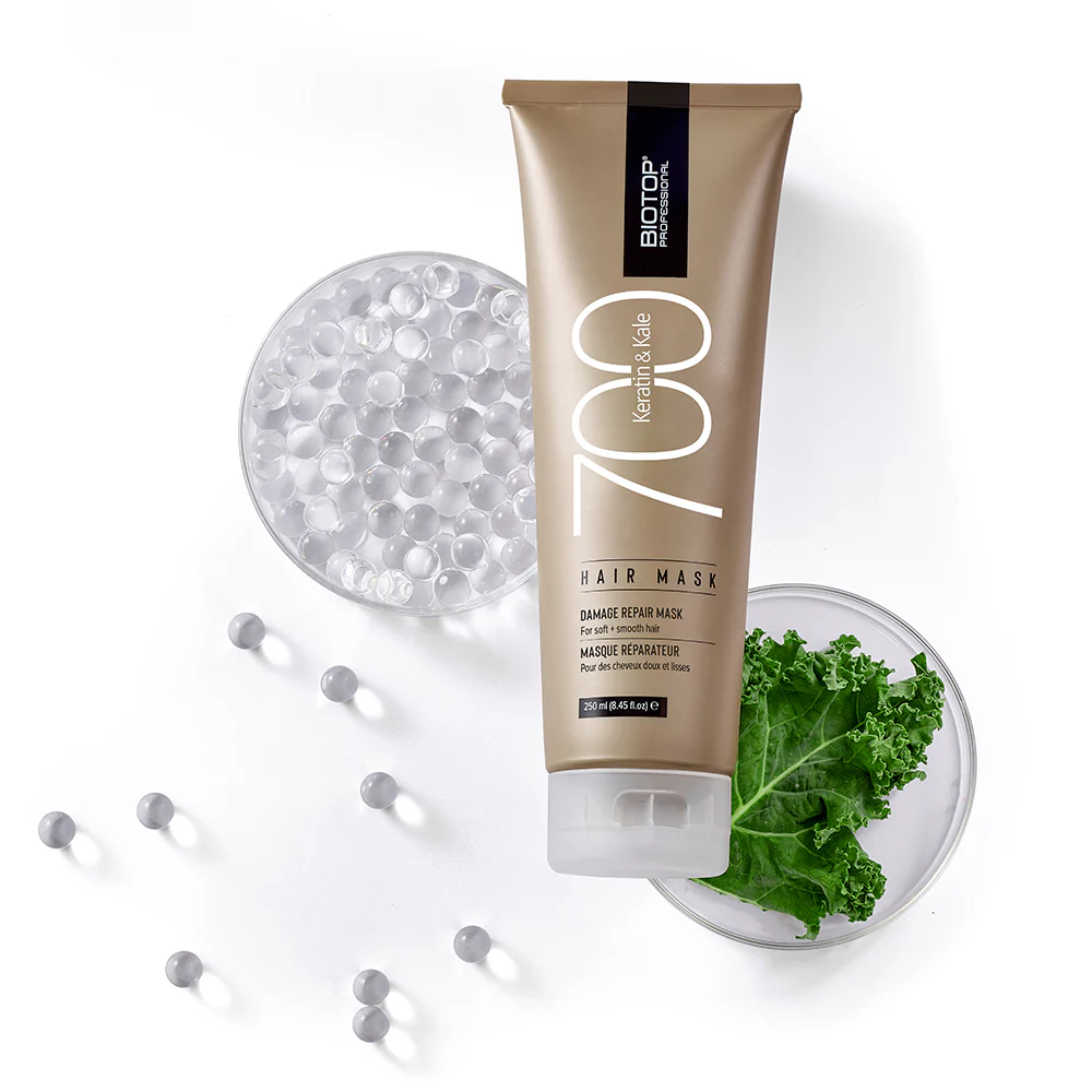 Masca Tratament cu Keratina Pentru Par Degradat- Biotop- 700 Keratin& Kale- 250ml [2]