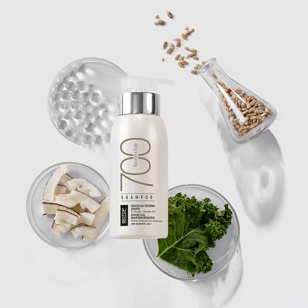 Sampon pentru Par Degradat - Biotop 700-  Keratin& Kale- 250 ml [2]