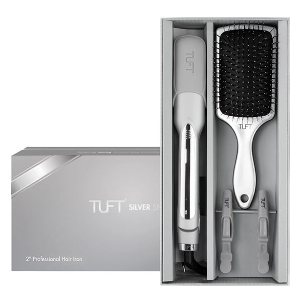 Set Placa de Par Profesionala- Tuft- Diamond Plus Styler- Silver Snow [1]