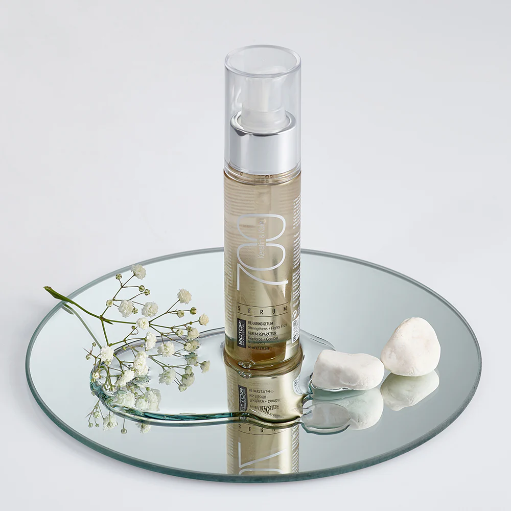 Set Tratament Intensiv Pentru Par Degradat- Biotop- 700 Keratin& Kale- 65 ml [2]