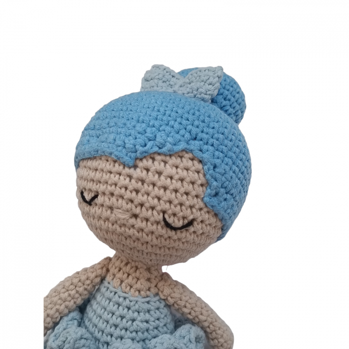 Papusa crosetata balerina albastra [2]