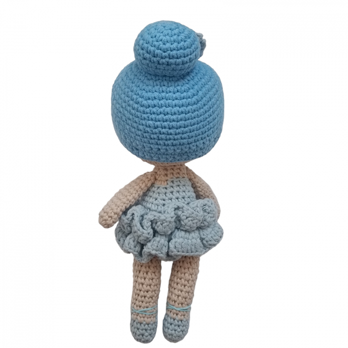 Papusa crosetata balerina albastra [4]