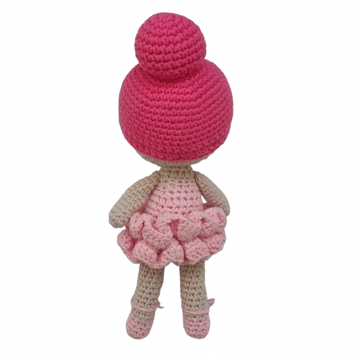 Papusa crosetata balerina roz [4]