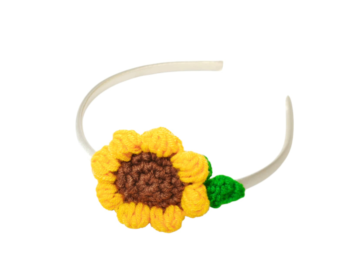 Bentita cu Floarea soarelui crosetata [1]