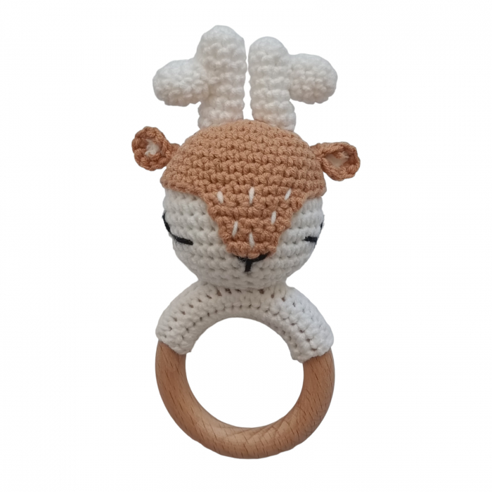 Jucarie dentitie crosetata Caprioara [1]