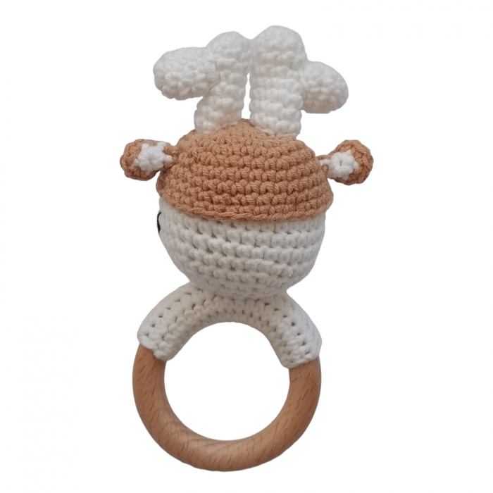 Jucarie dentitie crosetata Caprioara [4]