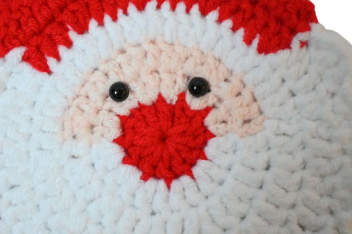 Suport cana crosetat Mos Craciun [3]