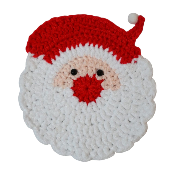 Suport cana crosetat Mos Craciun [2]