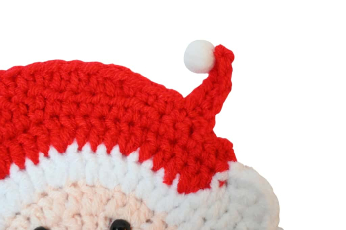 Suport cana crosetat Mos Craciun [4]