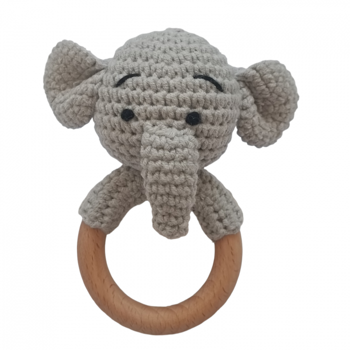 Jucarie dentitie crosetata Elefant [1]