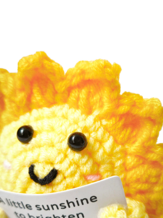 Figurina crosetata Soare amuzant, cu mesaj pozitiv [2]