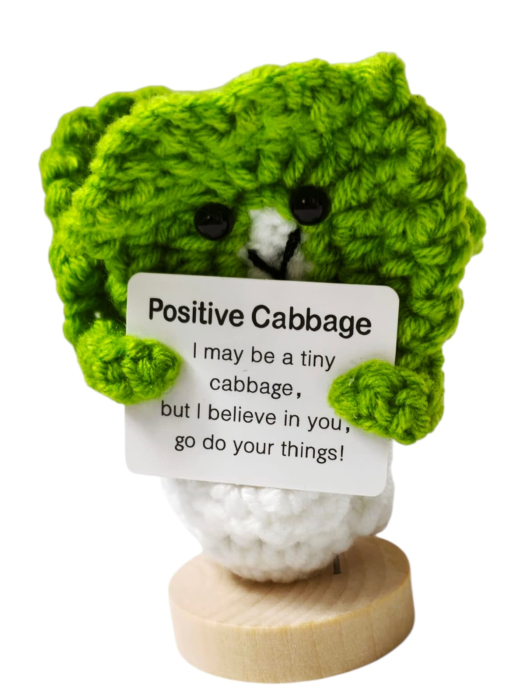 Figurina crosetata Salata amuzanta, cu mesaj pozitiv [1]