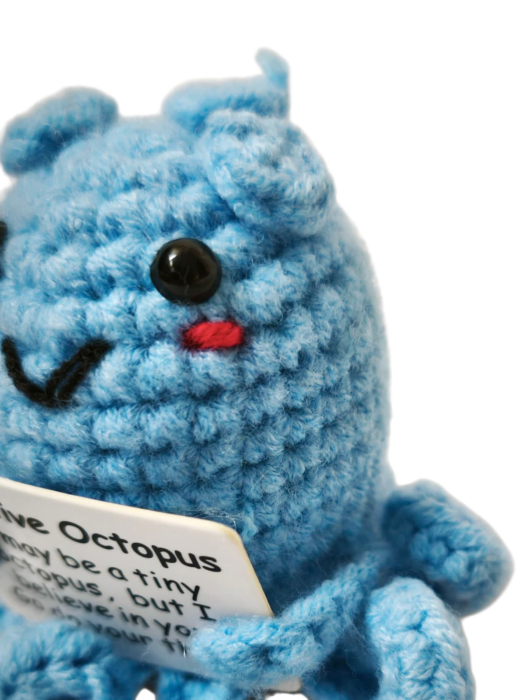 Figurina crosetata Caracatita amuzanta, cu mesaj pozitiv [2]