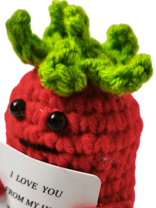 Figurina crosetata Rosie 1 amuzanta, cu mesaj pozitiv [2]