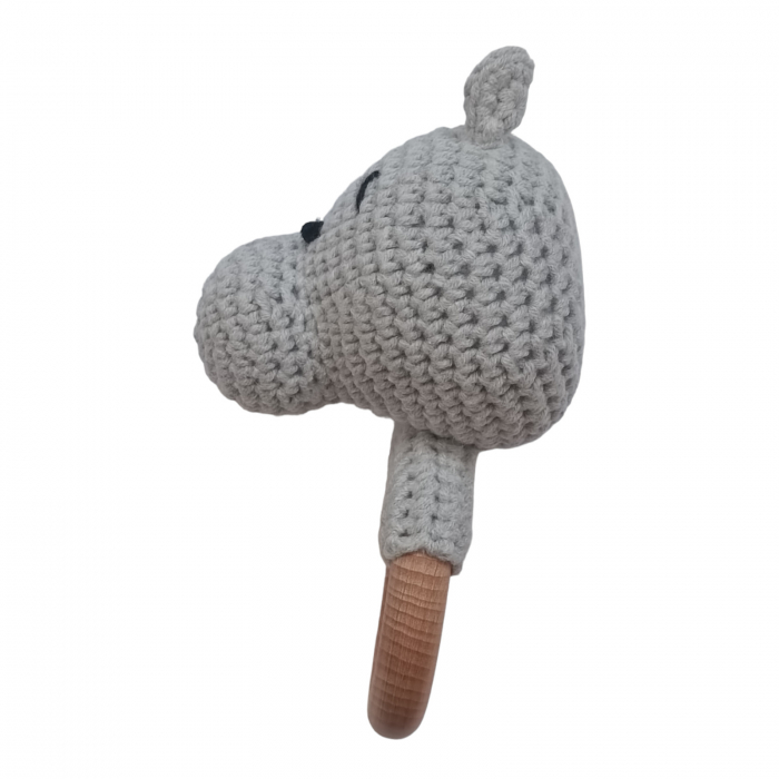 Jucarie dentitie crosetata Hipopotam [3]