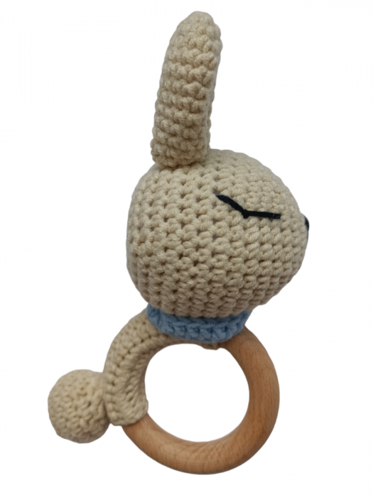Jucarie dentitie crosetata Iepure baiat cu codita [1]