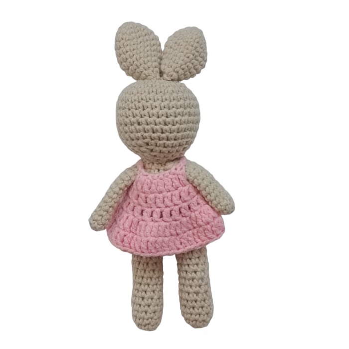 Iepure crosetat cu rochita roz [3]