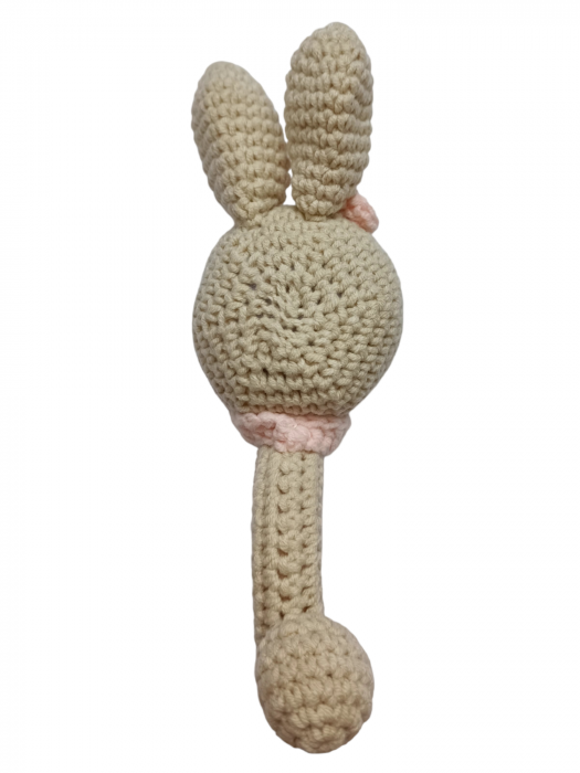 Jucarie dentitie crosetata Iepure fetita cu codita [3]
