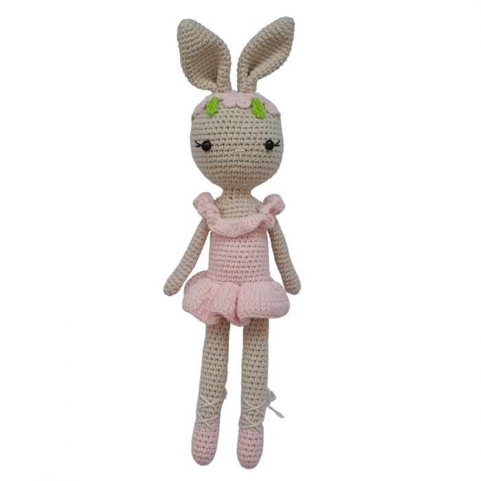 Iepure crosetat balerina roz [1]