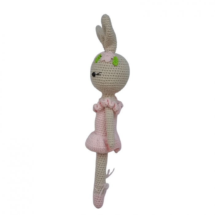 Iepure crosetat balerina roz [3]