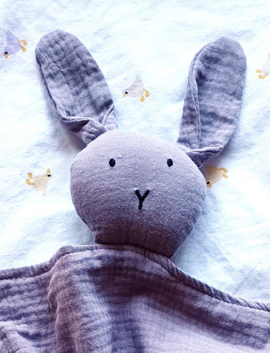 Set cadou Jucarie material textil Raton + muselina verde [2]